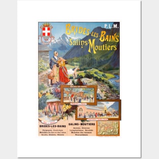 Brides-les-Bains France Vintage Poster 1895 Posters and Art